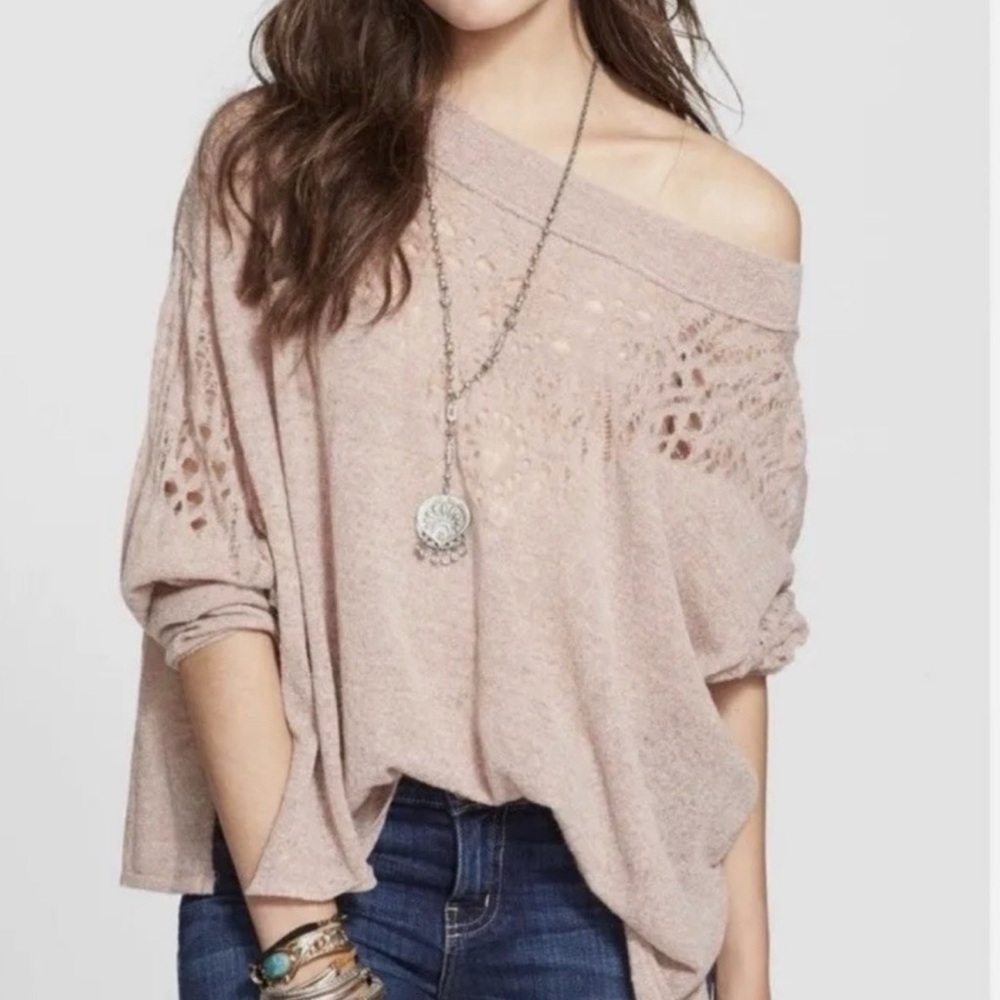 Free People Pointillell Ballet Sweater